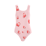 Floating Hearts Vest One Piece Swimsuit (Model S04)