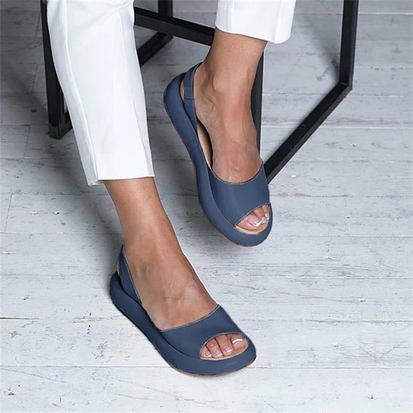 Women Fish Mouth Top Quality Slip On Solid Single Flat Shoes
