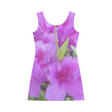 Azalea Flowers Bateau A-Line Skirt (D21)