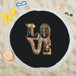 Snake Love Circular Beach Shawl 59"x 59"