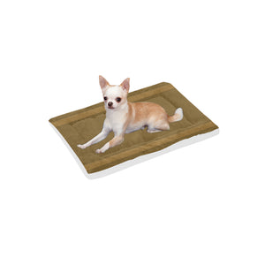 Raw Umber Leaves Pet Bed 22"x13"
