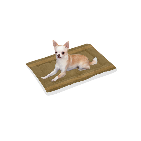Raw Umber Leaves Pet Bed 22