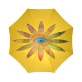 Yellowish Eyeflower Foldable Umbrella