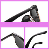 Polarized Sunglasses Women Round Driving Eyewear Luxury Brand Goggles