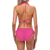Deep Cerise Cubic Custom Bikini Swimsuit (Model S01)