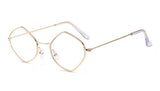 Polygon Women Men Designer Vintage Clear Couple Eyewear