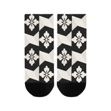 Black White Tiles Women's Ankle Socks