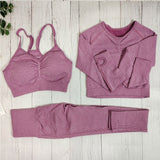 Yoga Clothing Sports Suit Women Sportswear Outfit Fitness Athletic Wear Two-Piece Workout Set