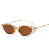 Women High Quality Narrow Cat Eye Sunglasses UV400 Eyewear