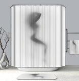 Bathroom Shower Curtain Waterproof Polyester Shadow Woman Simple