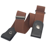 Buckle-free Stretch Invisible Elastic Waist Imitation Leather Belt