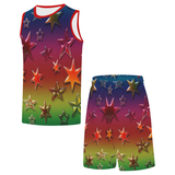 Rainbow Stars All Over Print Basketball Uniform