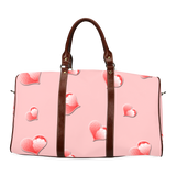 Floating Hearts Waterproof Travel Bag/Small (Model 1639)