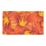 Orange Daylilies Bath Rug 16''x 28''