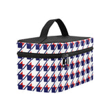 Red White Blue Houndstooth Lunch Bag/Large (Model 1658)