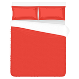 Pomegranate Solid 3-Pieces Bedding Set
