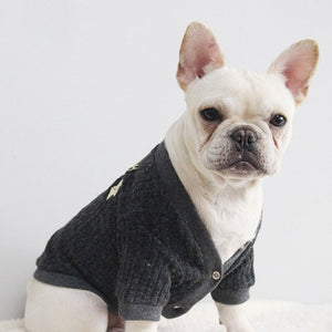 French Bulldog Sweater Dog Clothes Chihuahua Cardigan Outfit Cotton Jacket Apparel
