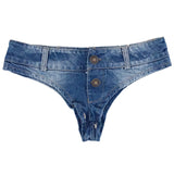 Vintage Mini Jeans Booty Shorts Cute Bikini Denim Bottom