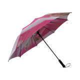 Pretty in Pink Flowers Semi-Automatic Foldable Umbrella (Model U05)