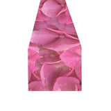 Dark Pink Flowers Table Runner 14x72 inch