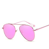 Women Alloy Pilot Aviation Gradient Vintage Anti-Reflective UV400 Sunglass