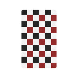Black Red White Checker Doormat 30"x18"
