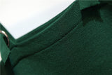 Women Slim Knitting Tank Crop Camisole Solid Adjustable Straps Top