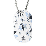 Clear Corporate Flora Dog Tag