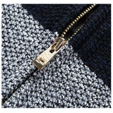 Men's Jackets Thick Cardigan Brand Clothing Gradient Knitted Zipper Coat