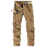 Men's Solid Color Pocket Cargo Pants