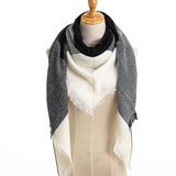 Ruicestai Women Scarf Cashmere Acrylic Soft Thick Shawls Triangle Designer Bandanas