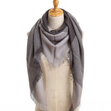 Ruicestai Women Scarf Cashmere Acrylic Soft Thick Shawls Triangle Designer Bandanas