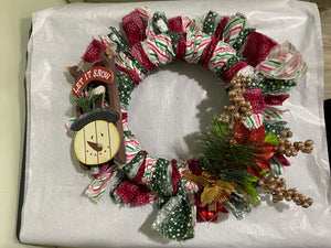 Let it Snow Ornament Wreath