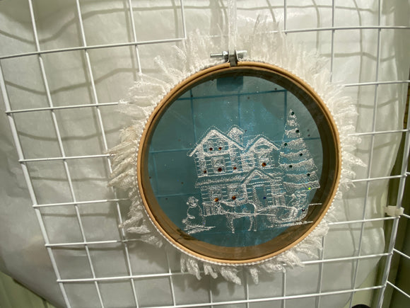 Winter Home Embroidery Ornament