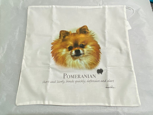 Pomeranian Face Print Pillow Case