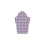 Red White Blue Houndstooth Bateau A-Line Skirt (D21)