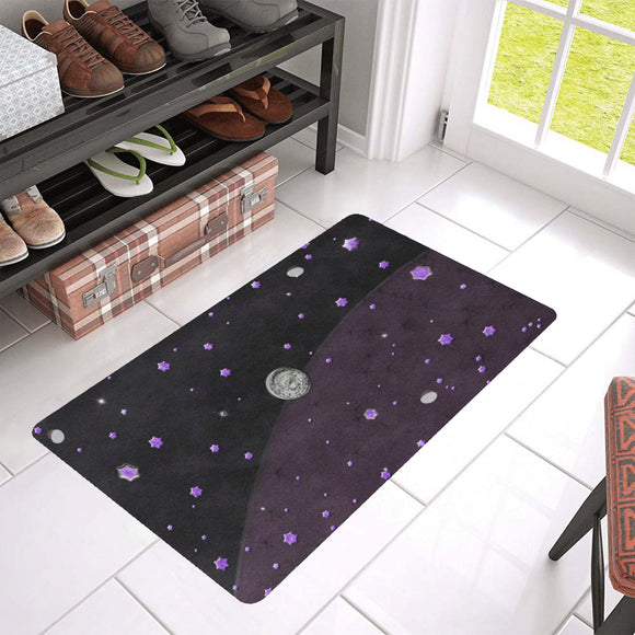 Lost Midnight Charcoal Stars Doormat 30
