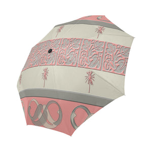 Cheery Coral Pink Auto-Foldable Umbrella