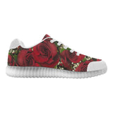 Carmine Roses Light Up Casual Women's Shoes (Model 046)