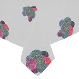 Colorful Cluster Bubbles Cotton Linen Tablecloth 52"x 70"