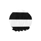 Black White Stripes Shower Cap