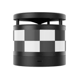 Black White Checker Metal Bluetooth Speaker and Wireless Charging Pad