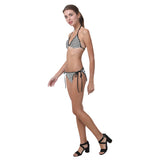 Black White Houndstooth Custom Bikini Swimsuit (Model S01)