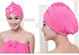 Women Turban Microfiber Fabric Thickening Dry Hair Towel Super Absorbent Shower Towel Cap