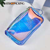 Colorful Laser Portable Simple Waterproof Large-Capacity Cosmetic Bag
