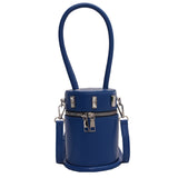 Women's PU Leather Small Messenger Cylinder Shoulder Handbag