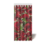 Carmine Roses Shower Curtain 36"x72"