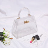 Clear Transparent PVC Shoulder Bags Women Candy Solid Color Jelly Purse