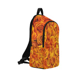 Grenadier Tangerine Roses Fabric Backpack for Adult (Model 1659)