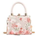 Women's Western Style Small Fresh Sweet Flower Shoulder Handbag